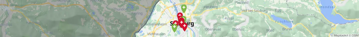 Kartenansicht für Apotheken-Notdienste in der Nähe von Altstadt (Salzburg (Stadt), Salzburg)